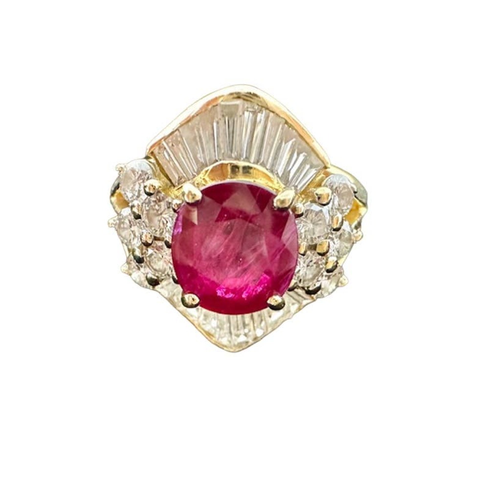 Ladies Ruby and Diamond Ring